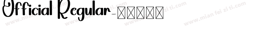 Official Regular字体转换